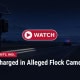 Fostoria News Nighttime image of a rural road with a solar-powered camera for flock tracking.